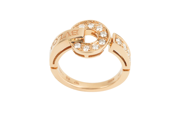 Lookbook (W) BVLGARI BVLGARI 系列 18K 玫瑰金女士戒指 AN855854