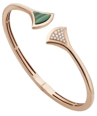(W) BVLGARI Diva''s Dream 18K玫瑰金孔雀石鑽石扇形女士手鍊 BR858679 Order (W) BVLGARI Diva''s Dream 18K玫瑰金孔雀石鑽石扇形女士手鍊 BR858679