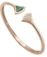 Shop (W) BVLGARI Diva''s Dream 18K玫瑰金孔雀石鑽石扇形女士手鍊 BR858679