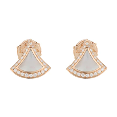 (Women) BVLGARI Divas' Dream 18K Rose Gold Elegant Earrings for Women. 358899