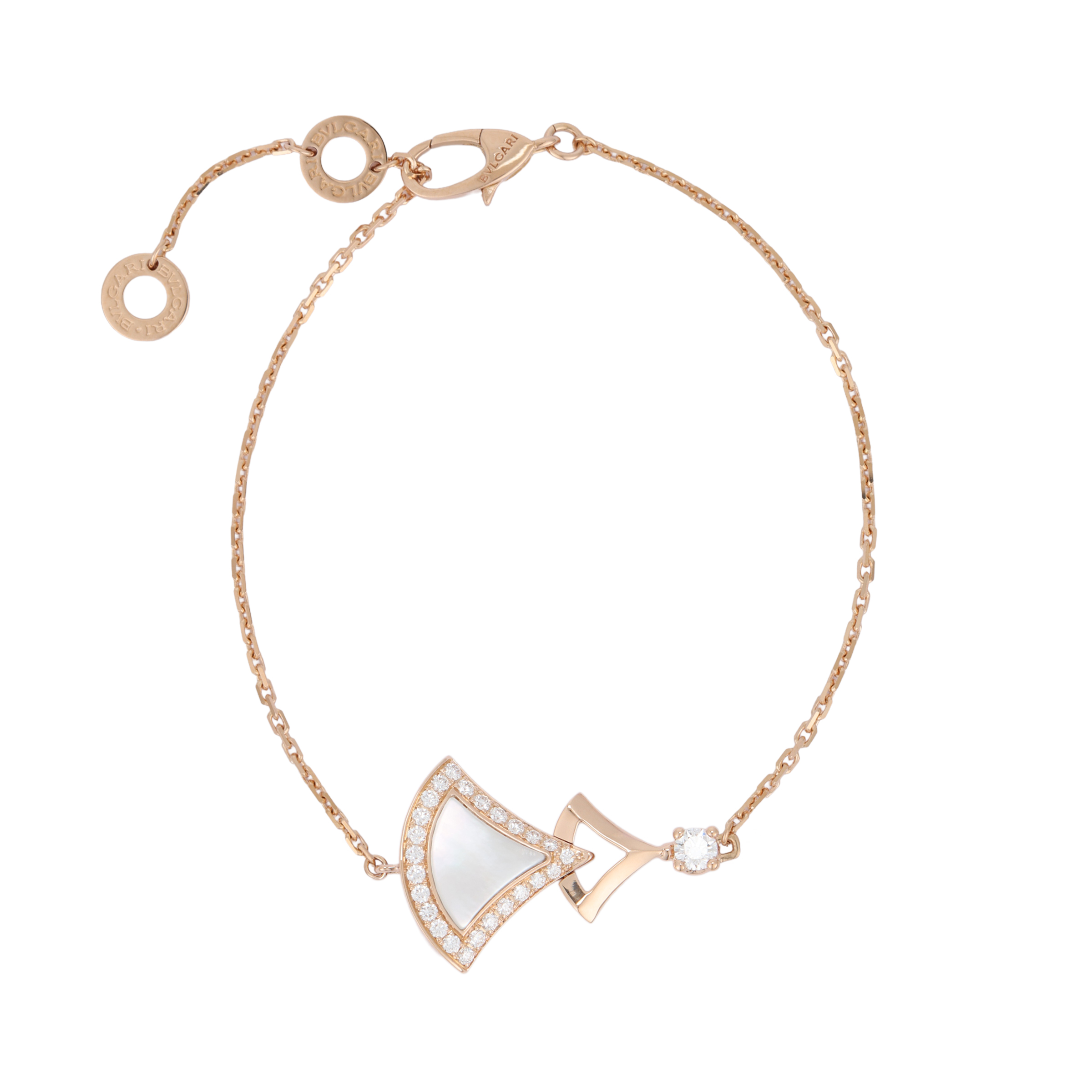 (Women) BVLGARI DIVAS' DREAM 18K Rose Gold Luxury Fashion Bracelet for Women. 358684