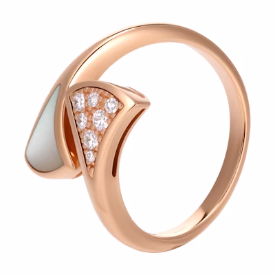 (Women) BVLGARI Divas’ Dream 18K Rose Gold Ring for Women. 353806