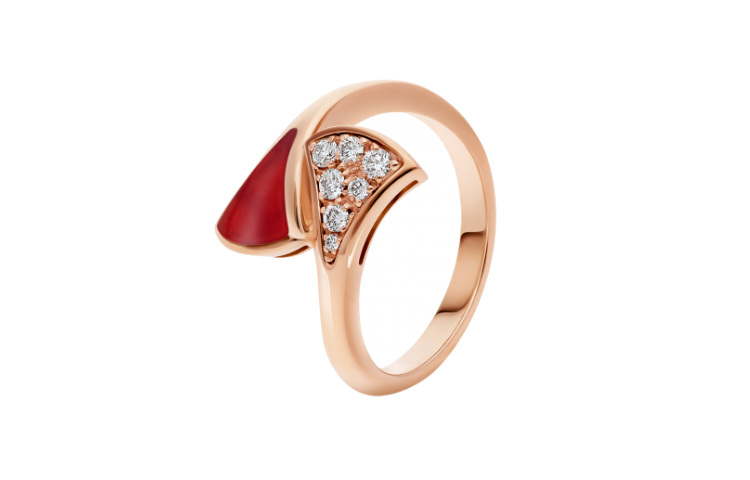 (Women) BVLGARI DIVAS’ DREAM 18K Rose Gold Ring for Women - Rose Gold Color. AN858645 圖 2
