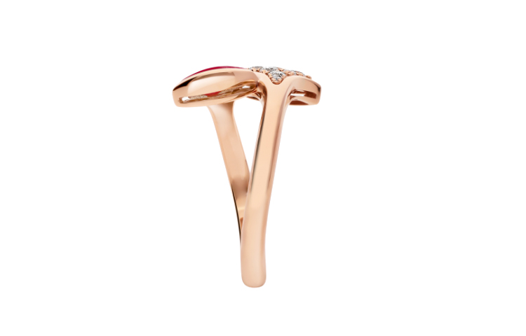 (Women) BVLGARI DIVAS’ DREAM 18K Rose Gold Ring for Women - Rose Gold Color. AN858645 圖 4