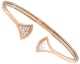 Shop (W) BVLGARI Divas'' Dream 鑽石扇形18K玫瑰金女士手鏈 BR858680