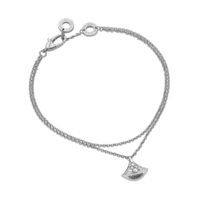 (Women) BVLGARI DIVAS' DREAM Fan-Shaped Diamond Gold Bracelet for Women. BR857493