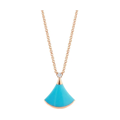 (Women) BVLGARI DIVAS' DREAM Pendant Necklace Rose Gold for Women. 350584