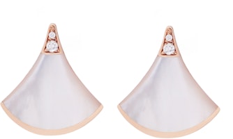 (Women) BVLGARI DIVAS’ DREAM Rose Gold Diamond & Mother-of-Pearl Earrings for Women OR857535-352600 (Women) BVLGARI DIVAS’ DREAM Rose Gold Diamond & Mother-of-Pearl Earrings for Women OR857535-352600