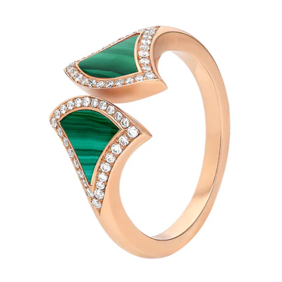 (Women) BVLGARI Elegant 18K Rose Gold Ring for Women - Fashionable & Versatile. 359037