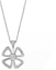 Buy (W) 寶格麗 Fiorever 18K白金四葉幸運草鑽石項鍊 男女款 354469