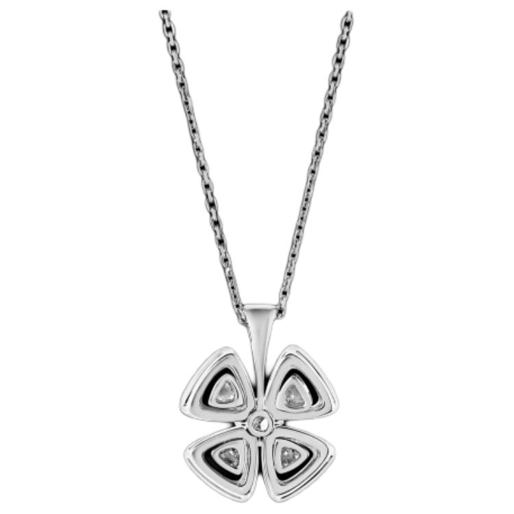 (Women) BVLGARI Fiorever 18K White Gold Diamond Flower Necklace for Women. 354496 圖 3