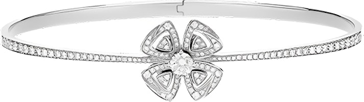 (Women) BVLGARI Fiorever Elegant Diamond Bracelet for Women - Floral Design. BR859038 (Women) BVLGARI Fiorever Elegant Diamond Bracelet for Women - Floral Design. BR859038