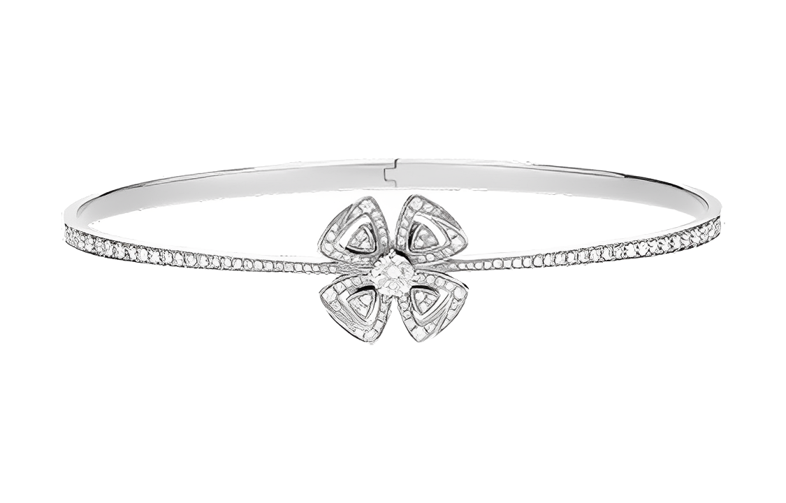 Order (W) BVLGARI Fiorever優雅花卉鑽石手鏈－女士專屬花卉設計手鏈。 BR859038