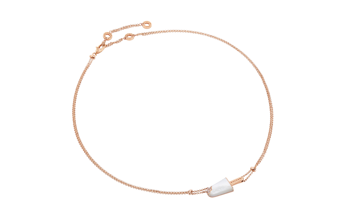 Lookbook (W) BVLGARI Gelati 18K玫瑰金冰淇淋項鍊 鑽石與珍珠母贝設計. 356132
