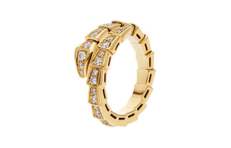 (Women) BVLGARI Gold Diamond Ring for Women - Elegant Solid Design 357482 圖 2