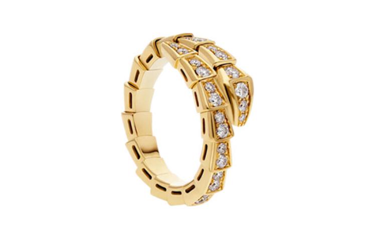 (Women) BVLGARI Gold Diamond Ring for Women - Elegant Solid Design 357482 圖 3