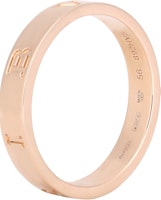 (Women) BVLGARI Logo Letter Engraved 18K Rose Gold Ring for Women. 360325 (Women) BVLGARI Logo Letter Engraved 18K Rose Gold Ring for Women. 360325
