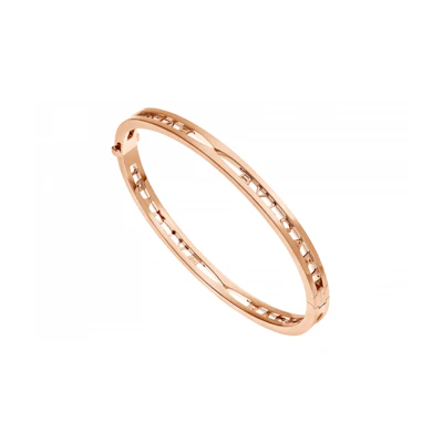 (Women) BVLGARI Rose Gold 18K Letter Logo Bracelet for Women - Rose Gold Color BR858669