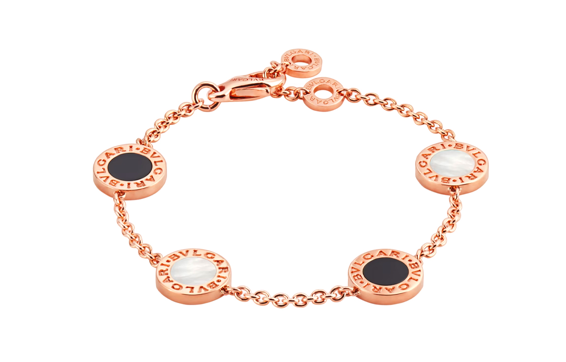 (Women) BVLGARI Rose Gold 18K Logo Engraved Bracelet for Women - Rose Gold. 350642 圖 8