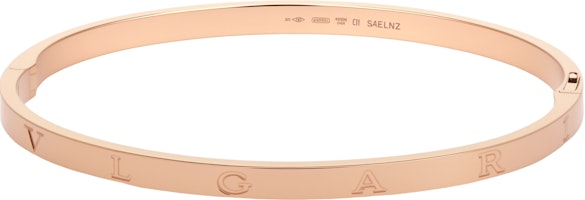 (Women) BVLGARI Rose Gold Alphabet Decor K Gold Bracelet BR859889 (Women) BVLGARI Rose Gold Alphabet Decor K Gold Bracelet BR859889