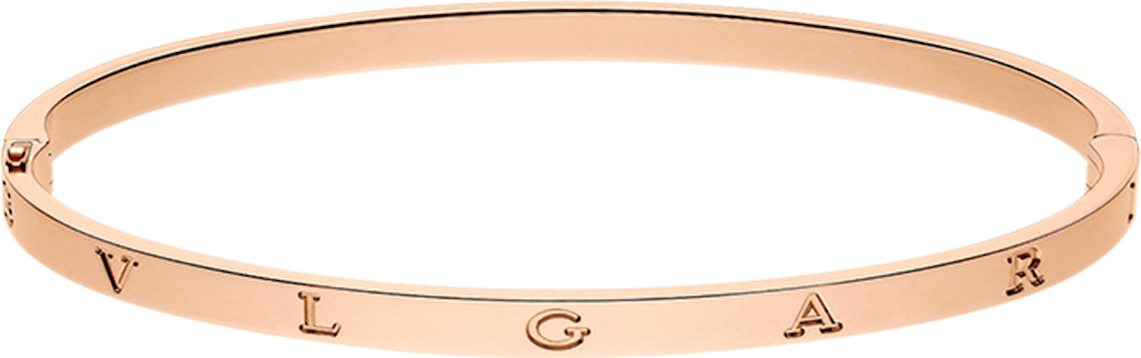 (W) 寶格麗玫瑰金K金字母裝飾手鍊 BR859889 Shop (W) 寶格麗玫瑰金K金字母裝飾手鍊 BR859889