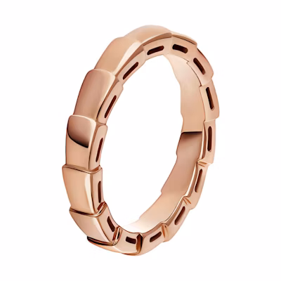 (Women) BVLGARI Rose Gold Hollow Pure Gold K Gold Ring for Women. 349645