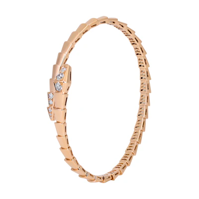 (Women) BVLGARI SERPENTI 18K Rose Gold Bracelet for Women - Elegant Jewelry. BR860038