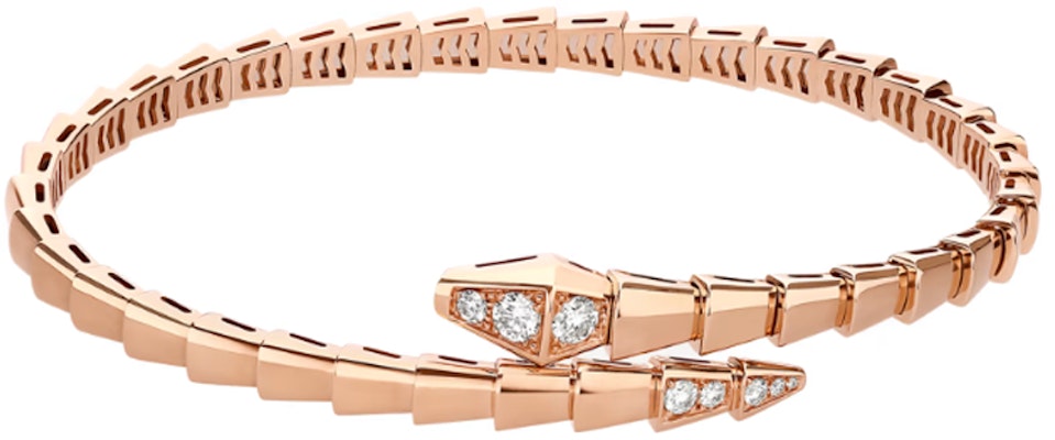 (W) BVLGARI SERPENTI 18K玫瑰金手鏈 女士優雅珠寶飾品 BR860038 Lookbook (W) BVLGARI SERPENTI 18K玫瑰金手鏈 女士優雅珠寶飾品 BR860038