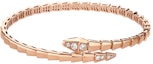 Lookbook (W) BVLGARI SERPENTI 18K玫瑰金手鏈 女士優雅珠寶飾品 BR860038