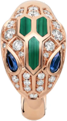 (W) 불가리 세르펜티 18K 로즈 골드 다이아몬드 말라카이트 여성 반지. 356211 Lookbook (W) 불가리 세르펜티 18K 로즈 골드 다이아몬드 말라카이트 여성 반지. 356211