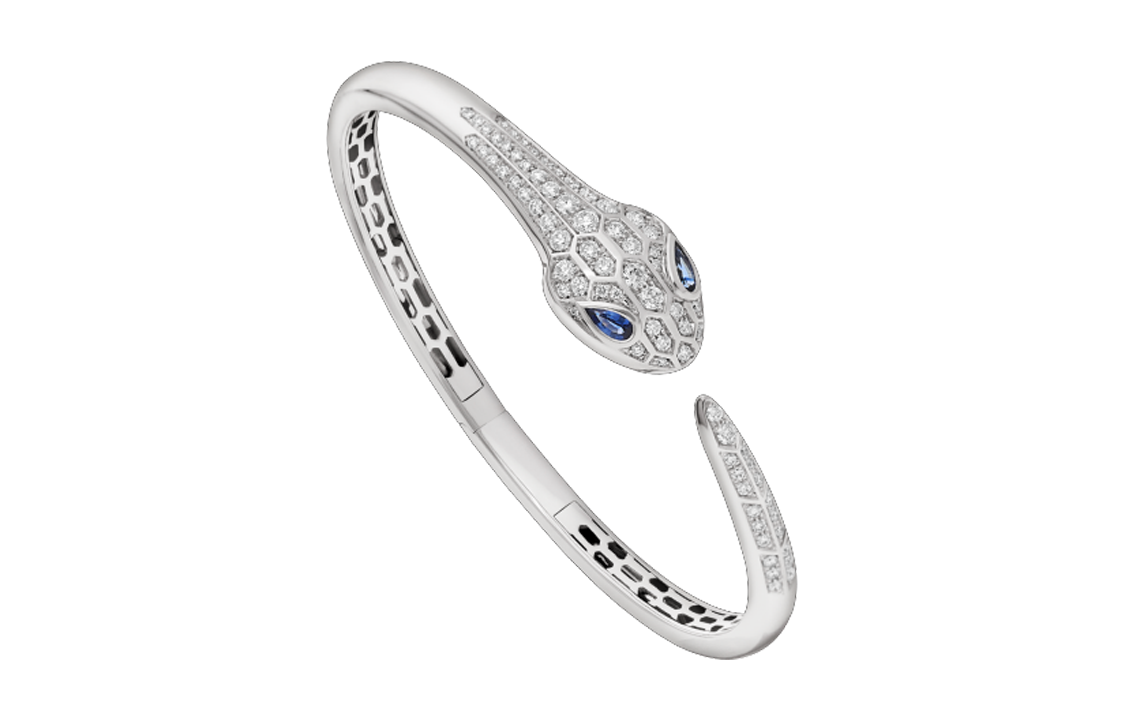 (Women) BVLGARI Serpenti Blue Gold Bracelet for Women. BR858110