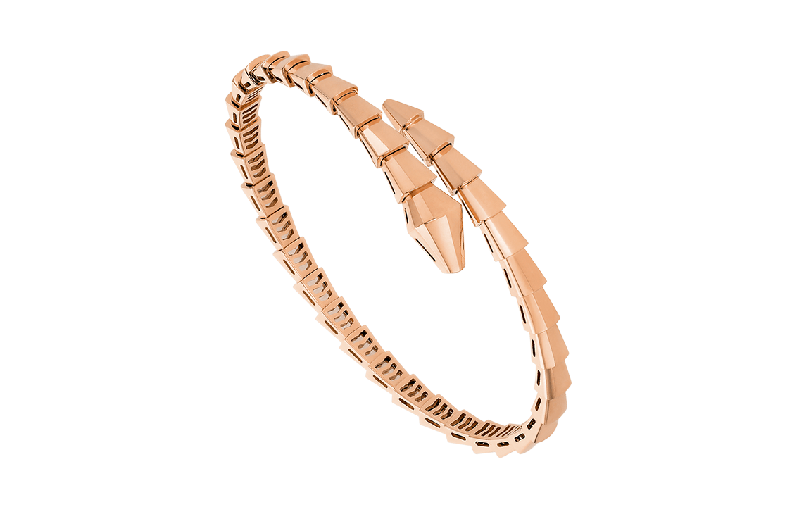 Order (W) BVLGARI Serpenti 手鐲 18k玫瑰金 蛇形設計 - 玫瑰金色 359395