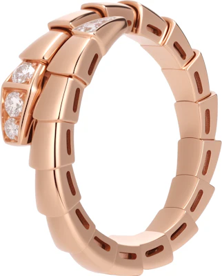 (W) BVLGARI 蛇形钻石戒指 女士玫瑰金设计. AN859914 Buy (W) BVLGARI 蛇形钻石戒指 女士玫瑰金设计. AN859914