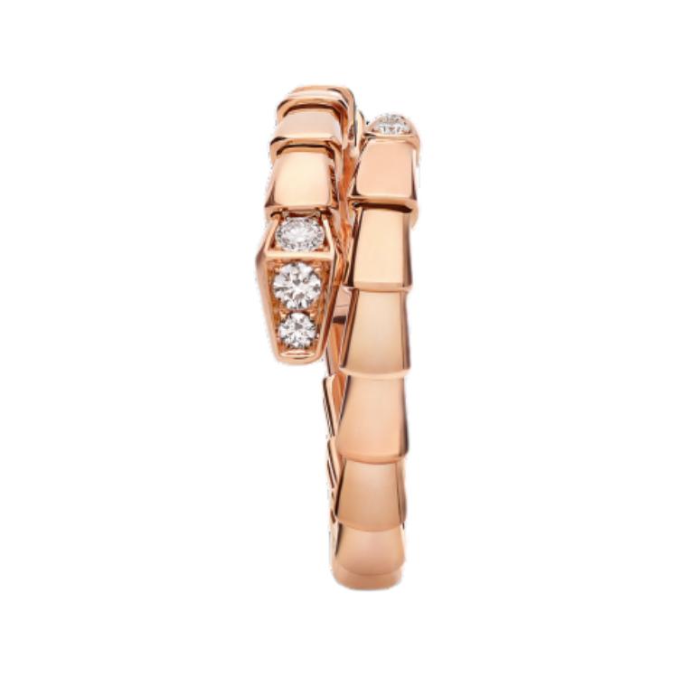 (Women) BVLGARI Serpenti Diamond Ring for Women - Rose Gold Design. AN859914 圖 3