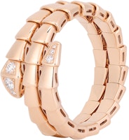 (Women) BVLGARI Serpenti Ring 18K Rose Gold Geometric Design for Women 357873 (Women) BVLGARI Serpenti Ring 18K Rose Gold Geometric Design for Women 357873