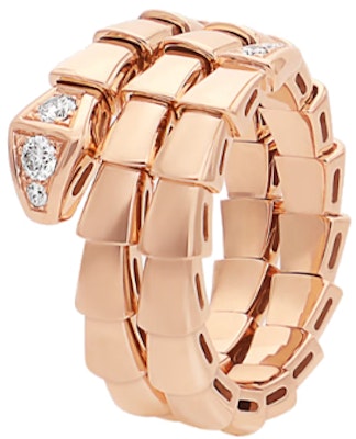 (W) 불가리 세르펜티 링 18K 로즈 골드 여성용 기하학적 디자인 357873 Order (W) 불가리 세르펜티 링 18K 로즈 골드 여성용 기하학적 디자인 357873