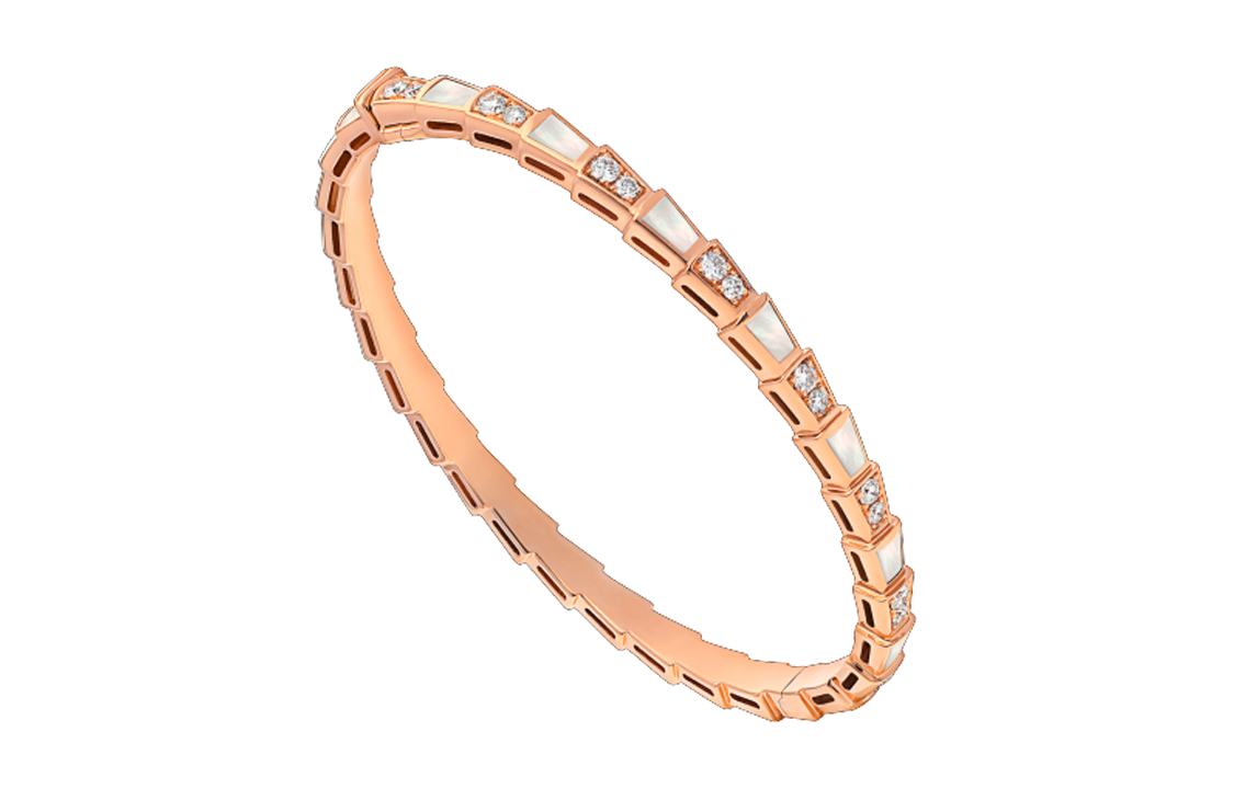 Details for (W) BVLGARI Serpenti 玫瑰金女士手鍊 - 蛇形K金珠寶 BR858356