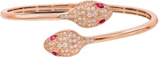 Order (W) BVLGARI Serpenti Seduttori 18K玫瑰金鑽石可調式手鍊 女款 BR858550