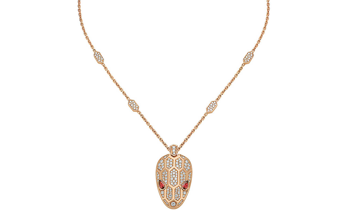 (Women) BVLGARI Serpenti Seduttori Elegant 18K Rose Gold Necklace for Women CL857660352725