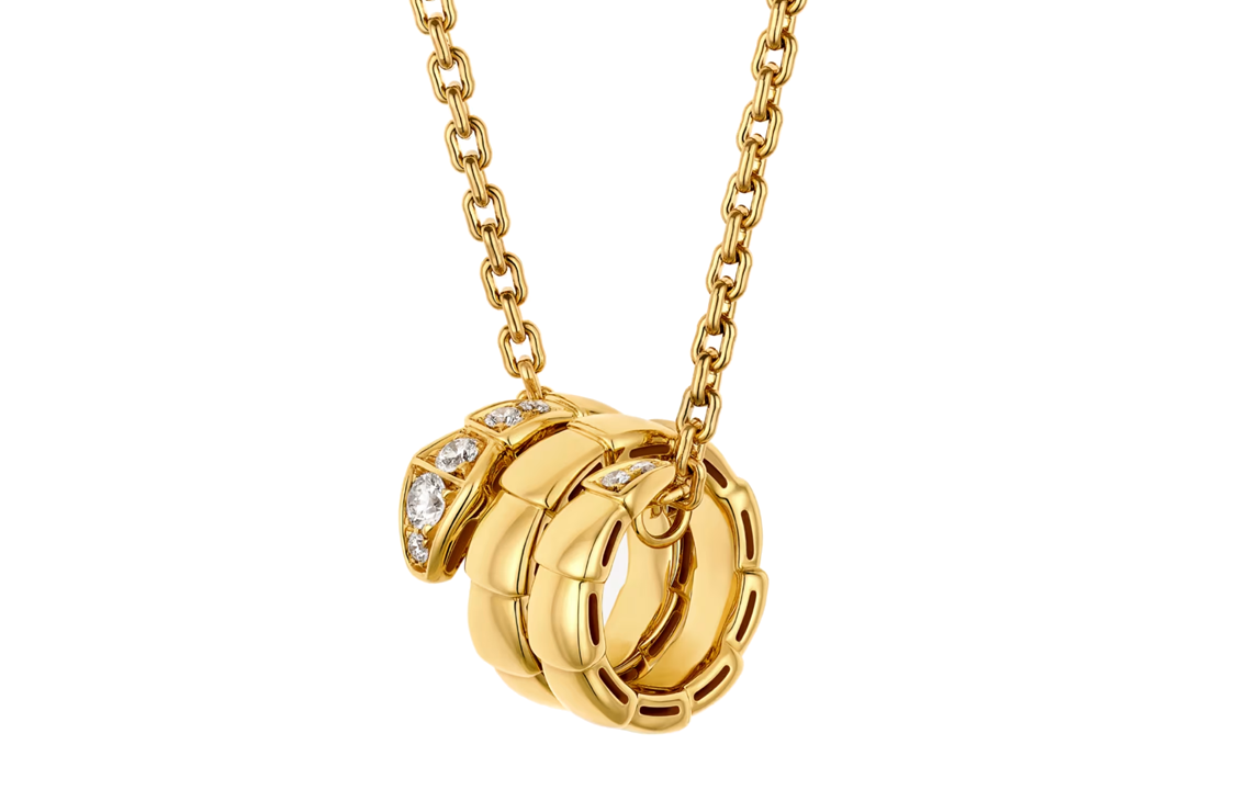 (Women) BVLGARI Serpenti Snake Pendant Necklace for Women - Gold 361106