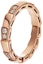 Order (W) BVLGARI Serpenti Viper 18K玫瑰金鑽石戒指女款 - 玫瑰金 353265