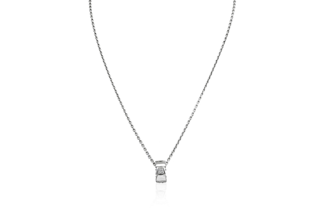 (Women) BVLGARI Serpenti Viper 18K White Gold Pendant Necklace for Women - Silver. 355255 圖 2