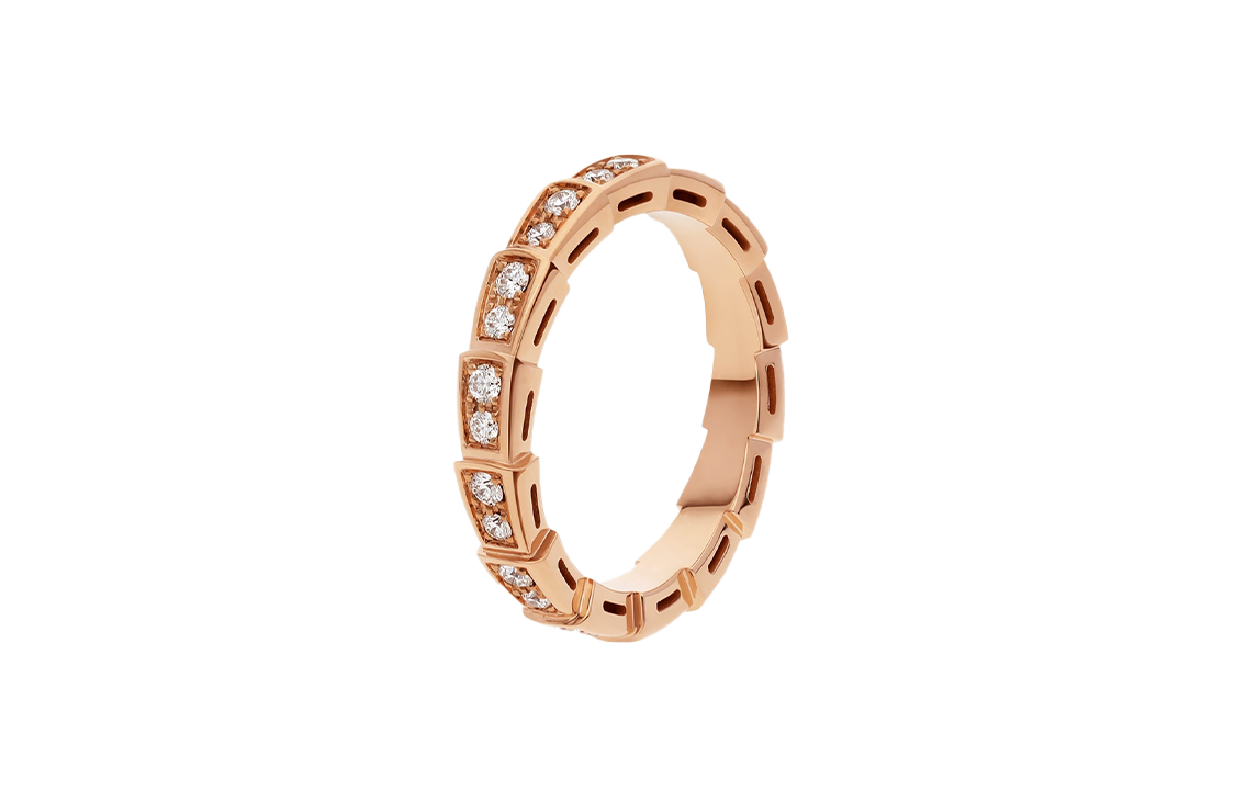 (Women) BVLGARI Serpenti Viper Classic 18K Rose Gold Ring for Women AN856980 圖 5