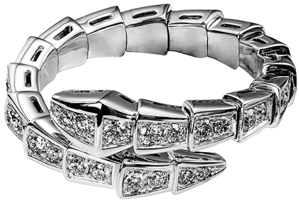 (W) BVLGARI Serpenti Viper 白金滿鑽單圈蛇戒 女款 AN858111 Lookbook (W) BVLGARI Serpenti Viper 白金滿鑽單圈蛇戒 女款 AN858111