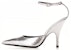 (Women) By Far 11cm 'Silver Buckle Stiletto Fashion Slides' 23CRELZHSVFLGSILVER
