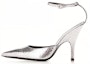 Buy (Women) By Far 11cm 'Silver Buckle Stiletto Fashion Slides' 23CRELZHSVFLGSILVER