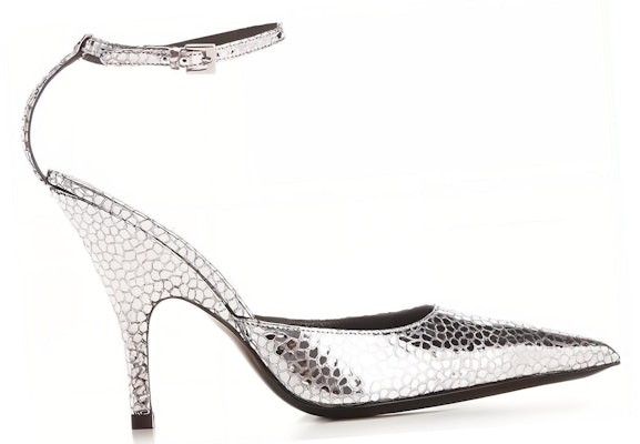 (Women) By Far 11cm 'Silver Buckle Stiletto Fashion Slides' 23CRELZHSVFLGSILVER Order (Women) By Far 11cm 'Silver Buckle Stiletto Fashion Slides' 23CRELZHSVFLGSILVER