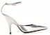 (Women) By Far 11cm 'Silver Buckle Stiletto Fashion Slides' 23CRELZHSVFLGSILVER