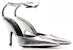 (Women) By Far 11cm 'Silver Buckle Stiletto Fashion Slides' 23CRELZHSVFLGSILVER
