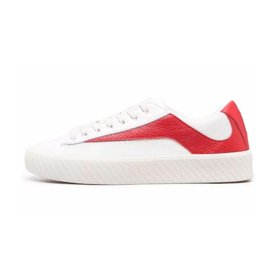 (W) By Far 'Bi-Color Patchwork White'